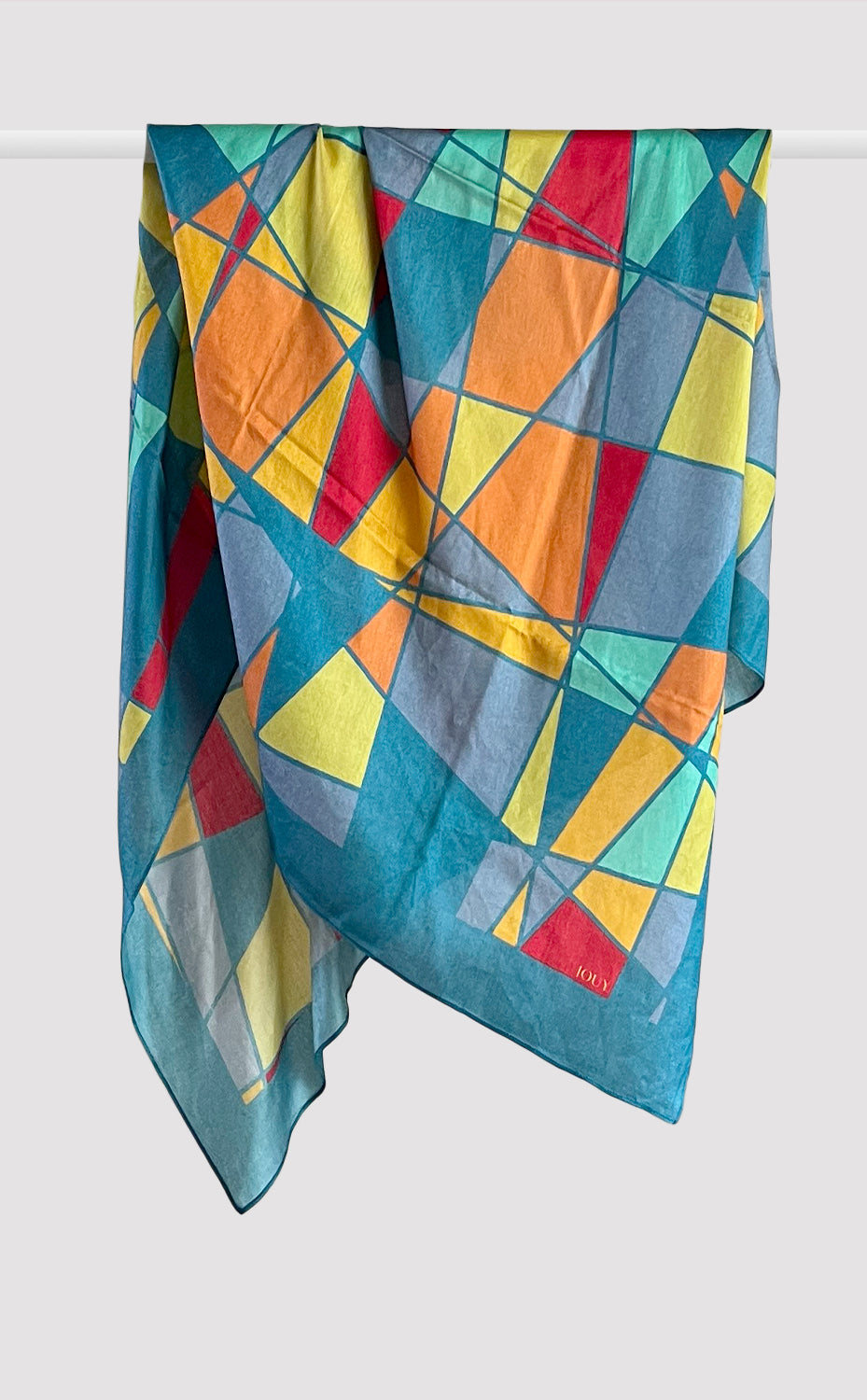 Jouy Teal Scarf
