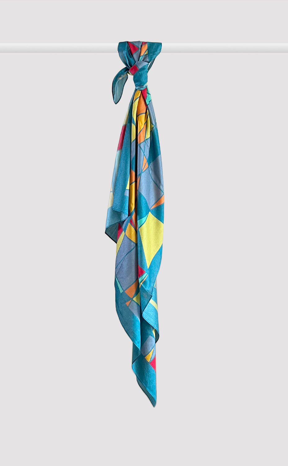 Jouy Teal Scarf