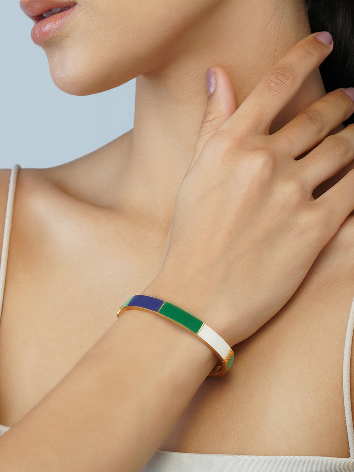 Jade Block Bangle