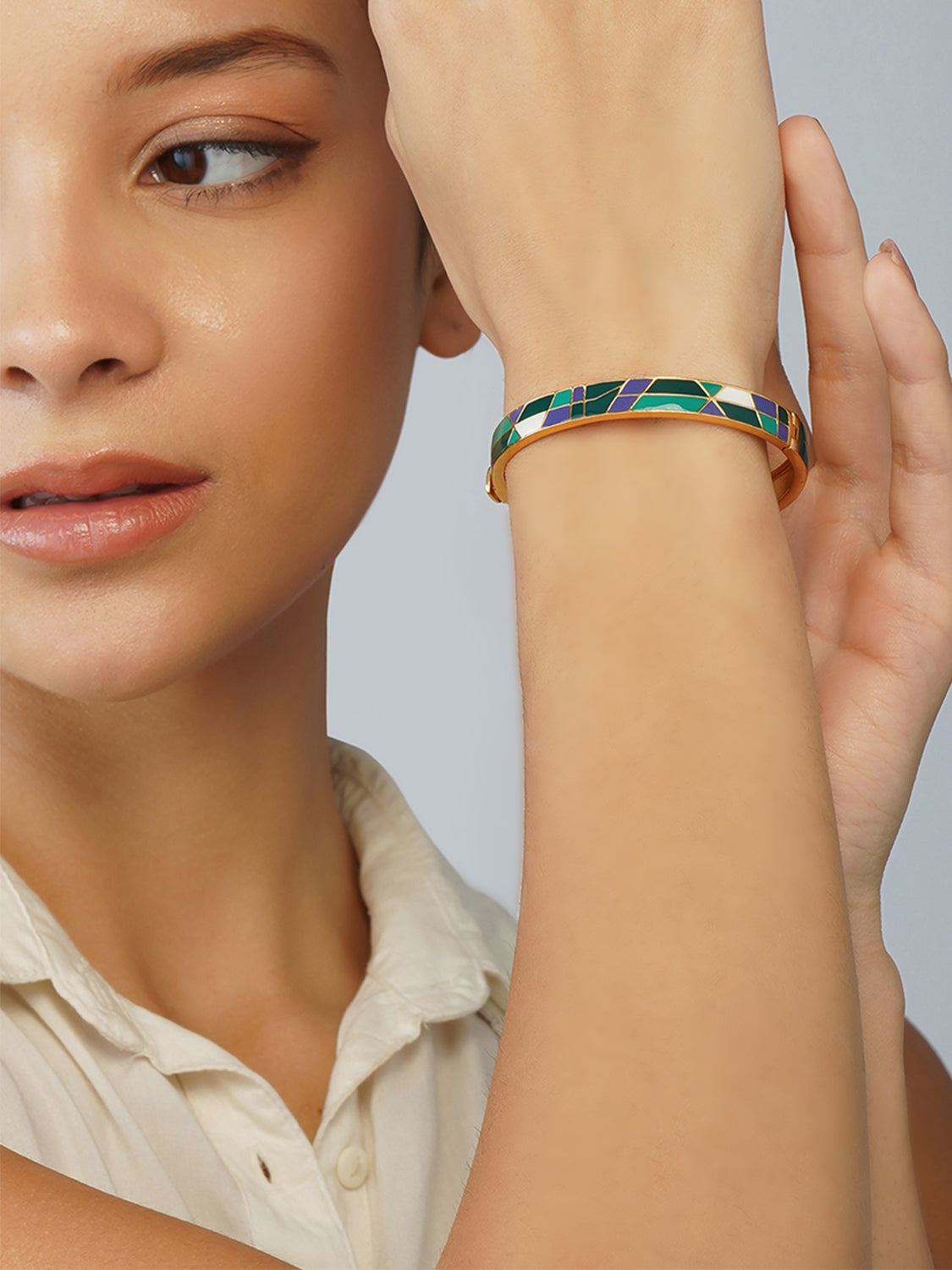 Jade Jouy Bangle