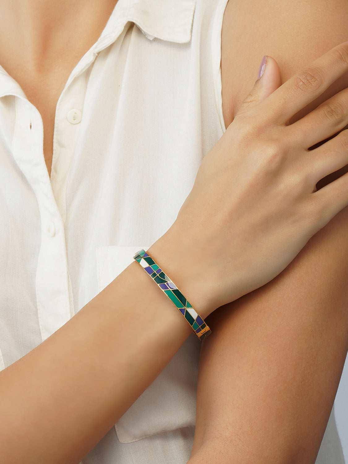 Jade Jouy Bangle
